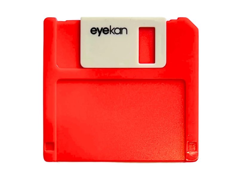 Floppy súprava na ukladanie kontaktných šošoviek, farba: červená