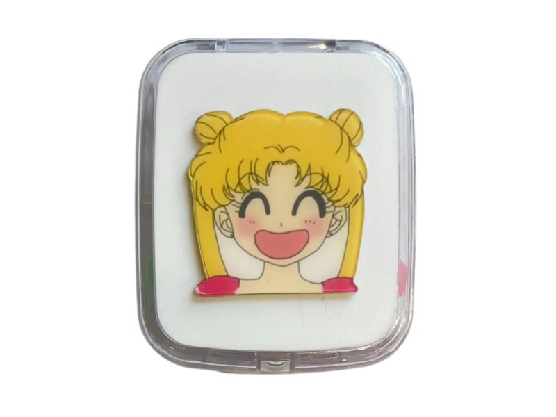 Sada puzdier na kontaktné šošovky so vzorom Sailor Moon, farba: biela