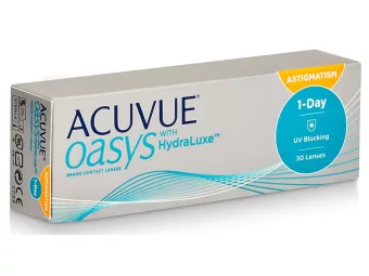   Acuvue Oasys 1-Day For Astigmatism With Hydraluxe (30 šošovky)