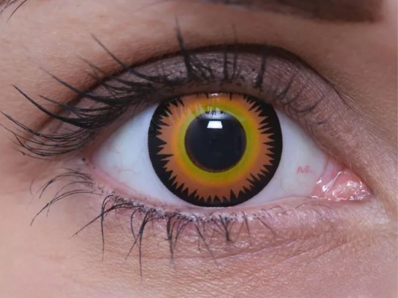 ColourVUE Crazy Oranžová Oko vlkolaka (2 šošovky) - bez dioptrie