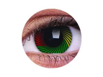 ColourVUE Crazy Rasta (2 šošovky) - bez dioptrie