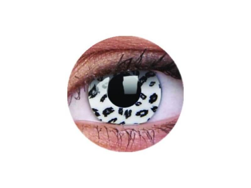 ColourVUE Crazy Biela Leopard (2 šošovky) - bez dioptrie
