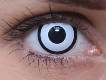 ColourVUE Crazy Biela Zombi (2 šošovky)